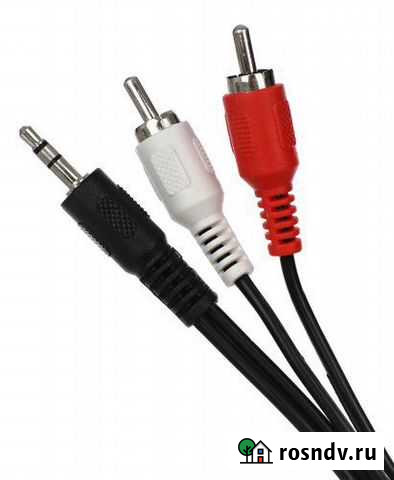 Jack 2 RCA кабель 3.5 провод джек тюльпан шнур 1.5 Омск - изображение 1