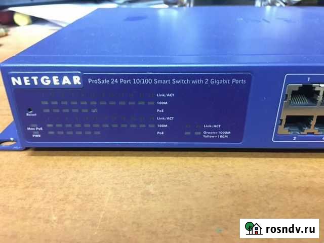 Коммутатор. Netgear prosafe 24+2 FS726TP POE 12por Петропавловск-Камчатский - изображение 1