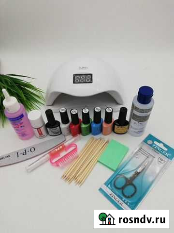Набор для маникюра лампа гель-лаки новый Липецк - изображение 1