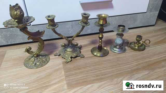 Подсвечники бронза Подпорожье - изображение 1