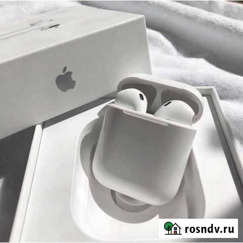 Airpods 2 LUX версия (Гарантия + чехол в подарок) Череповец - изображение 1