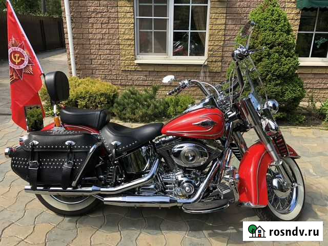 Harley-Davidson Heritage, 1700 км, оранжевый Москва - изображение 1