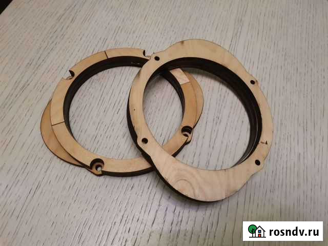 Кольца-адаптеры фанера для акустики с 6x9 на 16,5 Калининград - изображение 1