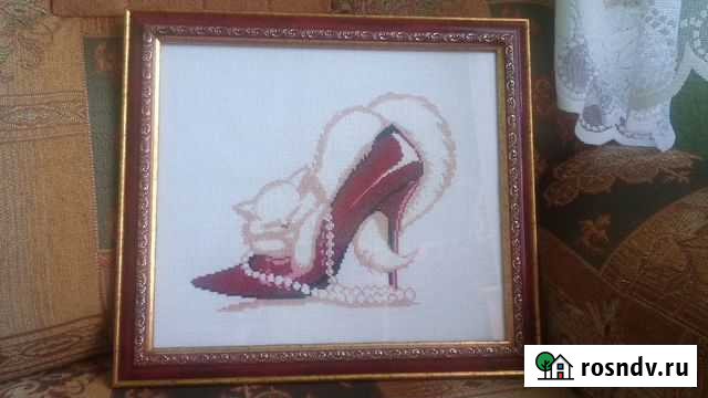 Картина Кошка на туфельке Белгород - изображение 1