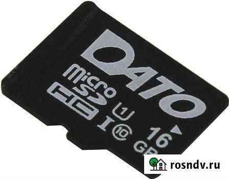 Карта памяти 16Гб dato dttf016guic10 microsdhc Cla Ульяновск