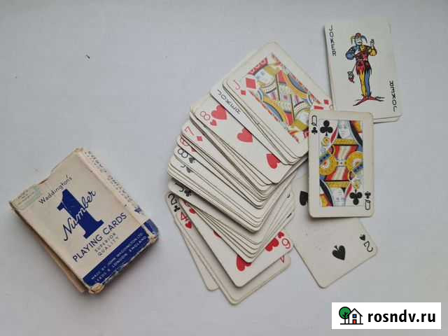 Карты игральные Waddingtons винтаж Лесной Городок - изображение 1