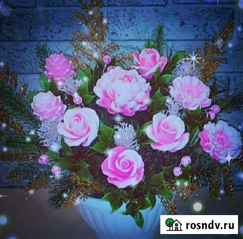 Мыло ручной работы.Цветы,букет, подарок на новый г Красноярск - изображение 1