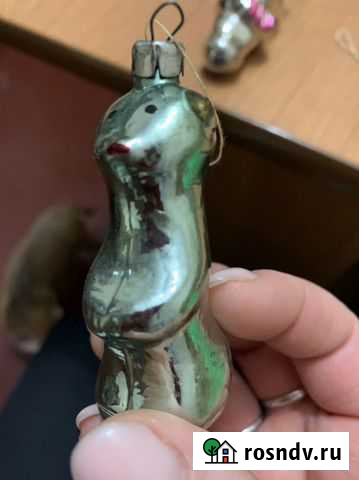 Ёлочная игрушка СССР хорек Рыбинск - изображение 1