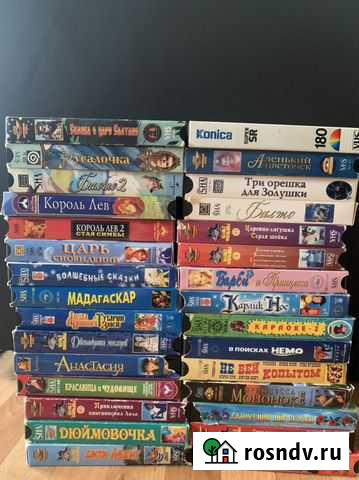 Видеокассеты 30 штук мультики и фильмы Старый Оскол - изображение 1