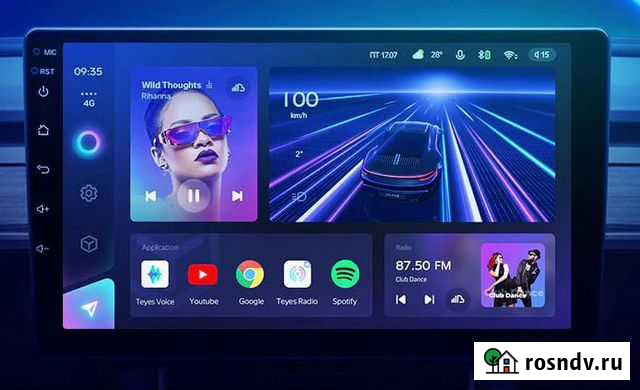 Магнитола Teyes CC3 3+32G 9 дюймов c 4G Брянск - изображение 1