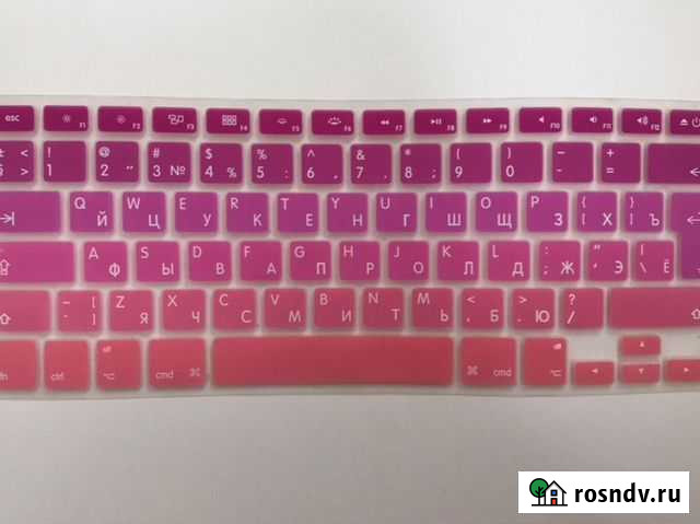 2 насадки для клавиатуры цветные для Macbook pro Новороссийск - изображение 1