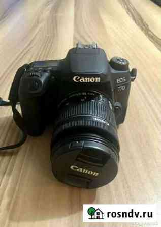 Зеркальный фотоаппарат canon 77d Нефтекамск