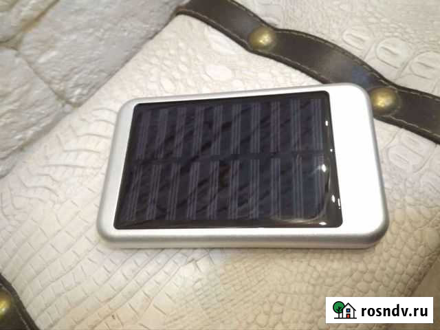 Пауэрбанк 4000мАч с солнечной панелью Солнечногорск - изображение 1