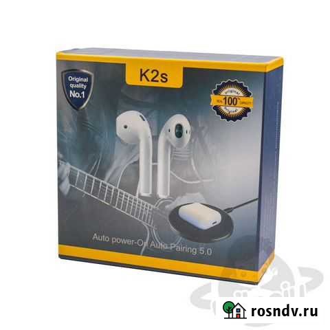 Airpods беспроводные наушники K2S Самара - изображение 1