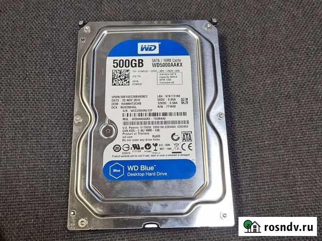 Жесткий диск 500 гб WD Blue Санкт-Петербург - изображение 1