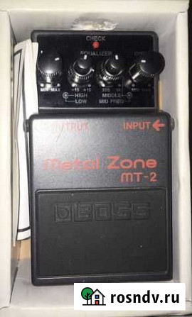 Гитарная педаль boss MT-2 обмен на boss DS-2 Таганрог - изображение 1