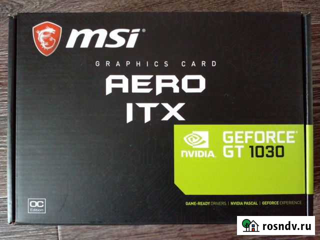 Новая видеокарта MSI GT1030 DDR4 2GB Кузнецк - изображение 1