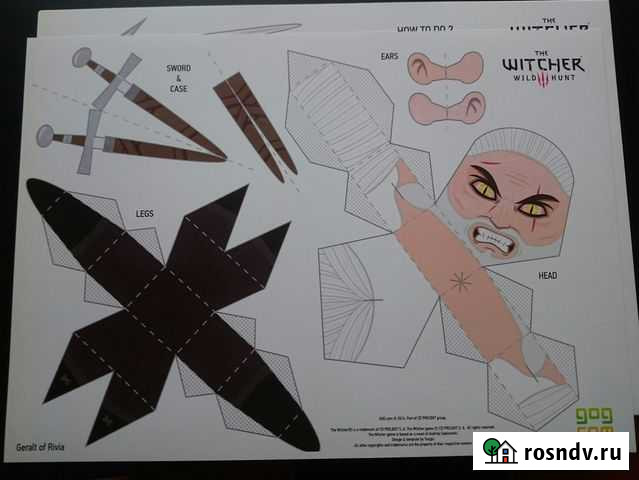 Ведьмак 3. Бумажные фигурки Тольятти - изображение 1