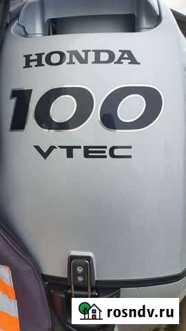 Лодочный мотор Honda BF100lrtu. 2021 г Санкт-Петербург - изображение 1