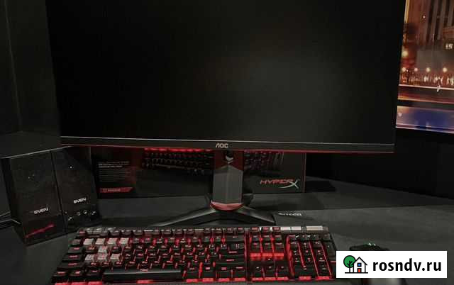 Монитор AOC; Клавиатура HyperX Севастополь - изображение 1