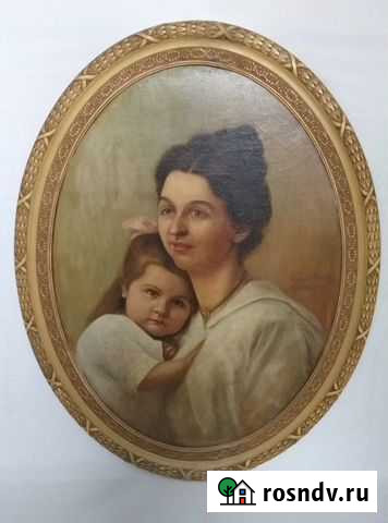 Портрет Матери с дочерью, масло, холст, Германия Пенза - изображение 1
