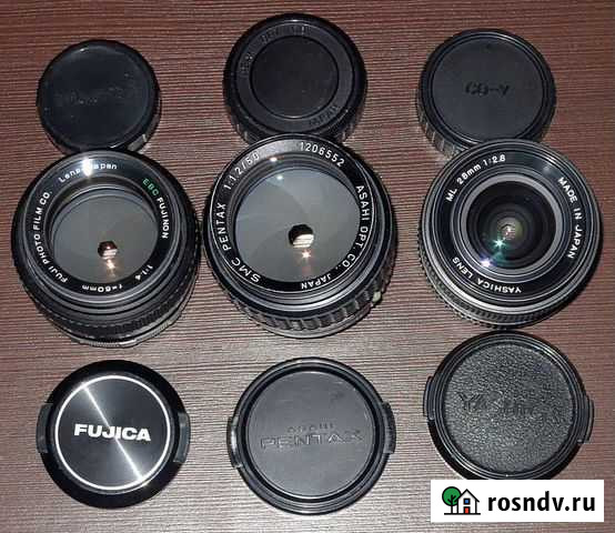 Pentax 50/1.2, Fujinon 50/1.4 EBC, Yashica 28/2.8 Воронеж - изображение 1