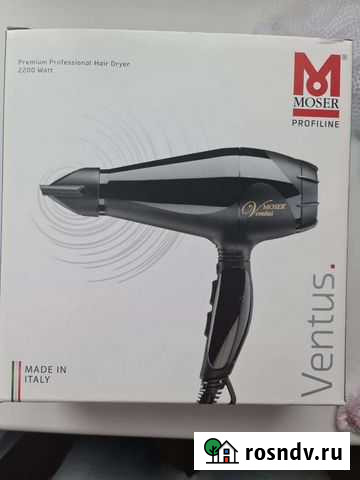 Профессиональный фен Moser Ventus черный Череповец - изображение 1