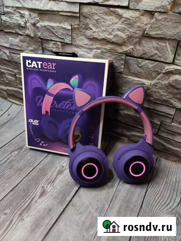 Наушники с ушками беспроводные Cat Ear Красноярск - изображение 1