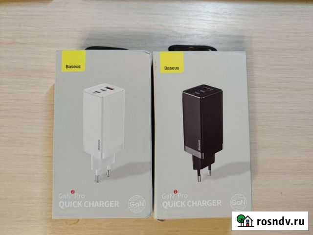 Зарядное устройство Baseus GaN 65W. Новое Санкт-Петербург - изображение 1