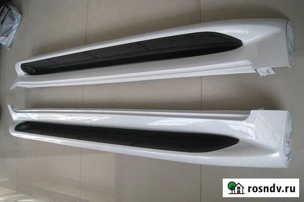 Пороги с подсветкой на Тойота Ленд Крузер 200 Махачкала - изображение 1