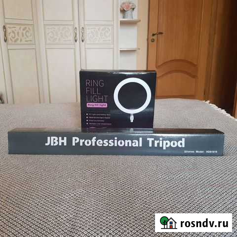 Кольцевая лампа 26см+штатив Курск - изображение 1