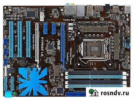 Комплект Материнская плата 1156 asus p7p55d le + x Волжский - изображение 1