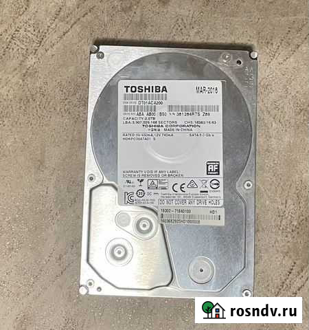 Жесткий диск Toshiba 2Tb Пермь - изображение 1