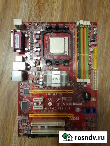 Материнская плата с процессором и памятью Батайск - изображение 1