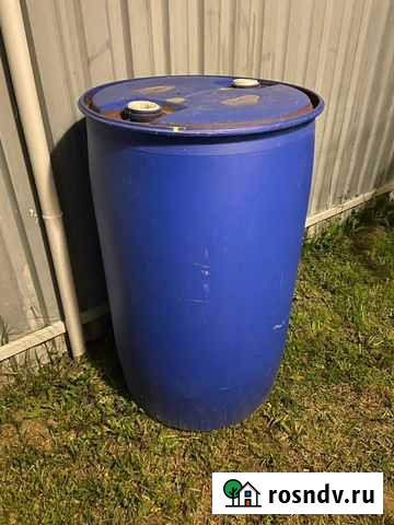 Бочка пластиковая 220 литров (синяя) - 8 шт Новочебоксарск - изображение 1