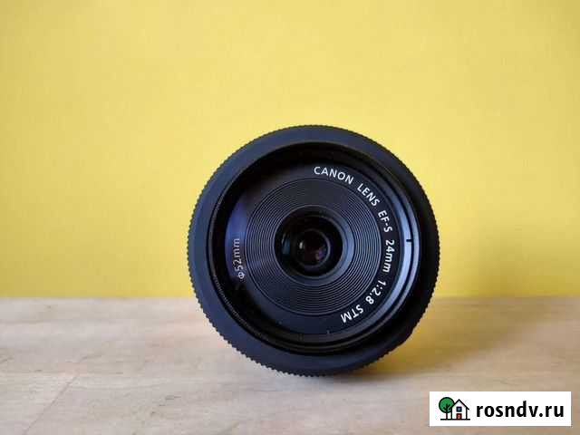 Объектив Canon EF-S 24mmF2.8STM(в коробке) +фильтр Нижний Новгород - изображение 1