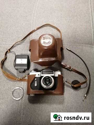 Зенит Е идеальный + кольцо М42 вспышка тросик Новая Усмань - изображение 1