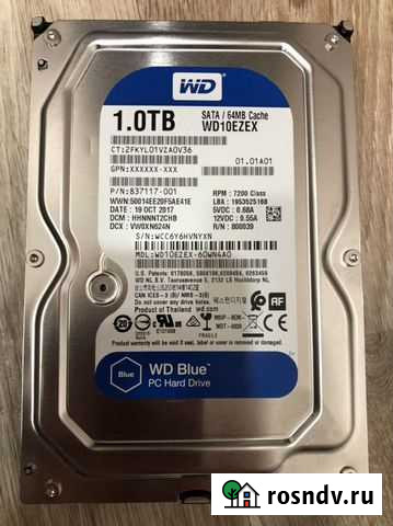 Жесткий диск 1 тб WD10ezex Саратов - изображение 1