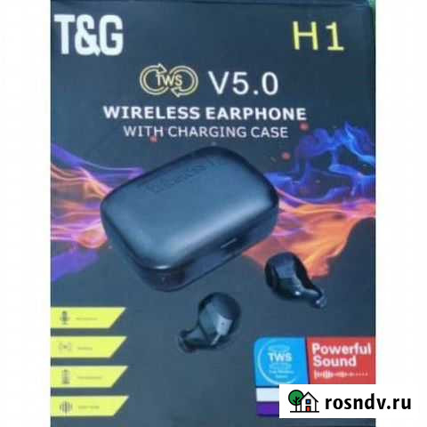Наушники вкладыши беспроводные T&G H1 Новосибирск - изображение 1