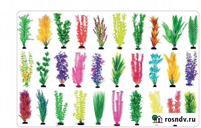 Декоративные растения в аквариум. Пластик и шелк Воронеж - изображение 1