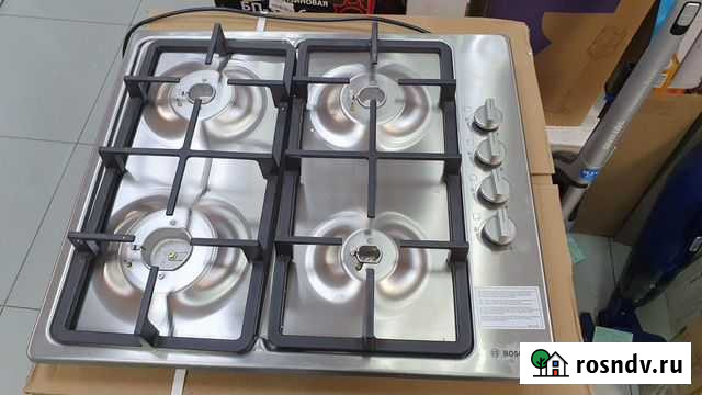 Новая Газовая варочная поверхность Bosch металл Уфа - изображение 1
