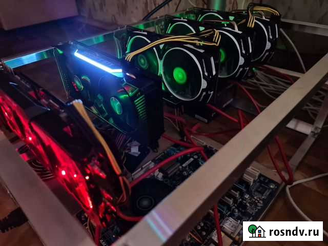 Майнинг ферма 150mh/s 1660s rx470 1070 Хабаровск - изображение 1