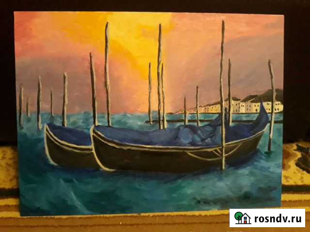 Картина, Венеция, холст, масло 30х40 Воронеж - изображение 1