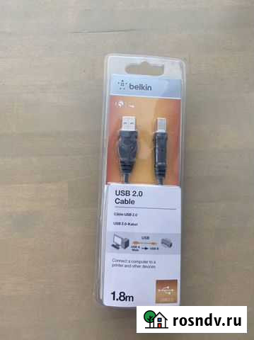 Usb 2.0- Kabel connect a computer to a printer Набережные Челны - изображение 1