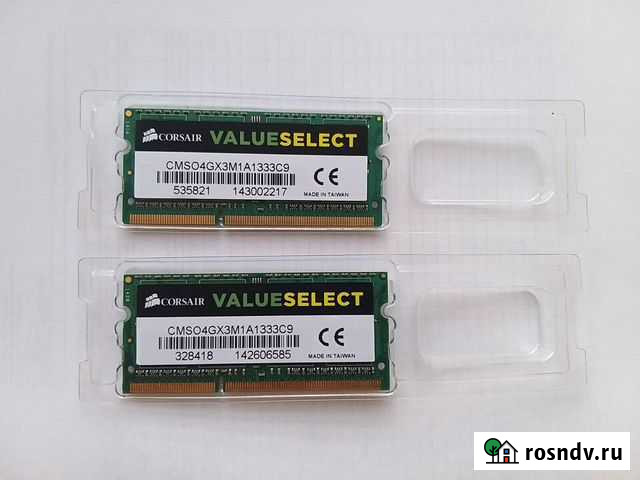 So-dimm DDR3/DDR3L 4Gb в ассортименте Ростов-на-Дону - изображение 1