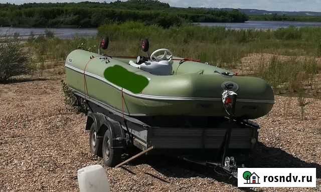 Продам лодку ротан 520 с мотором и прицепом Свободный - изображение 1