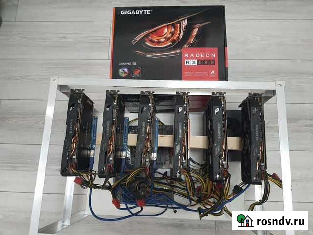 Майнинг ферма на 6шт RX 580 8гб 186Mh\s Воронеж - изображение 1