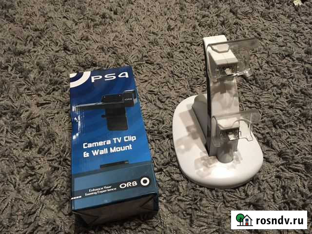 Зарядка для джостика ps4 и держатель камеры Кострома - изображение 1