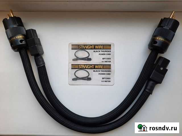 Кабель силовой Straight Wire Black Thunder 0,5м Брянск - изображение 1
