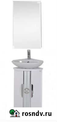 Мебель в ванную 400мм флорена белая угловая Сочи - изображение 1